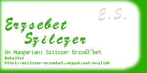 erzsebet szilczer business card